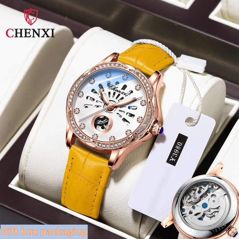 Đồng Hồ Cơ Chenxi 8835 Chống Thấm Nước Phát Sáng Thời Trang Dành Cho Nữ