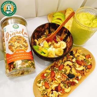 Granola siêu Hạt & Quả Ngũ cốc giảm cân thêm Macca, Óc Chó, Hạnh Nhân