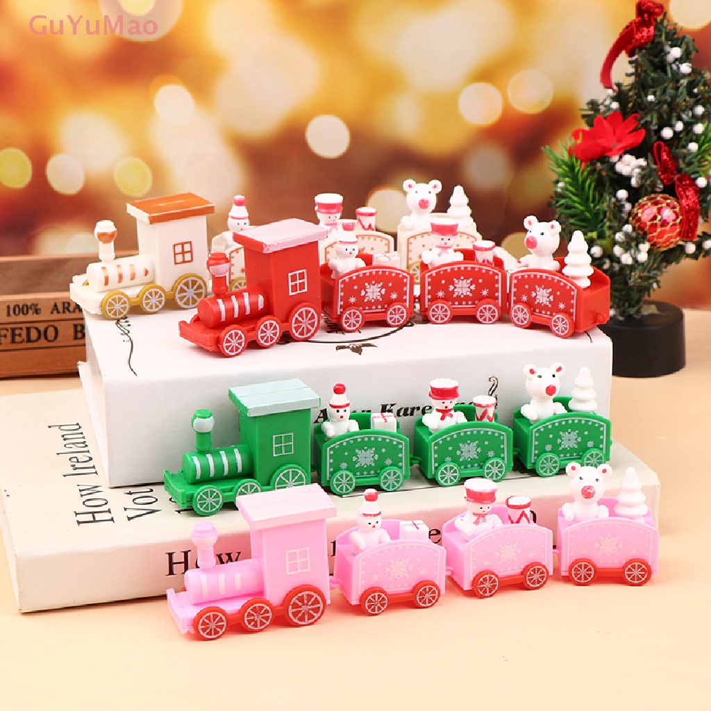 Đồ Chơi Tàu Lửa Ông Già Noel Để Bàn Trang Trí