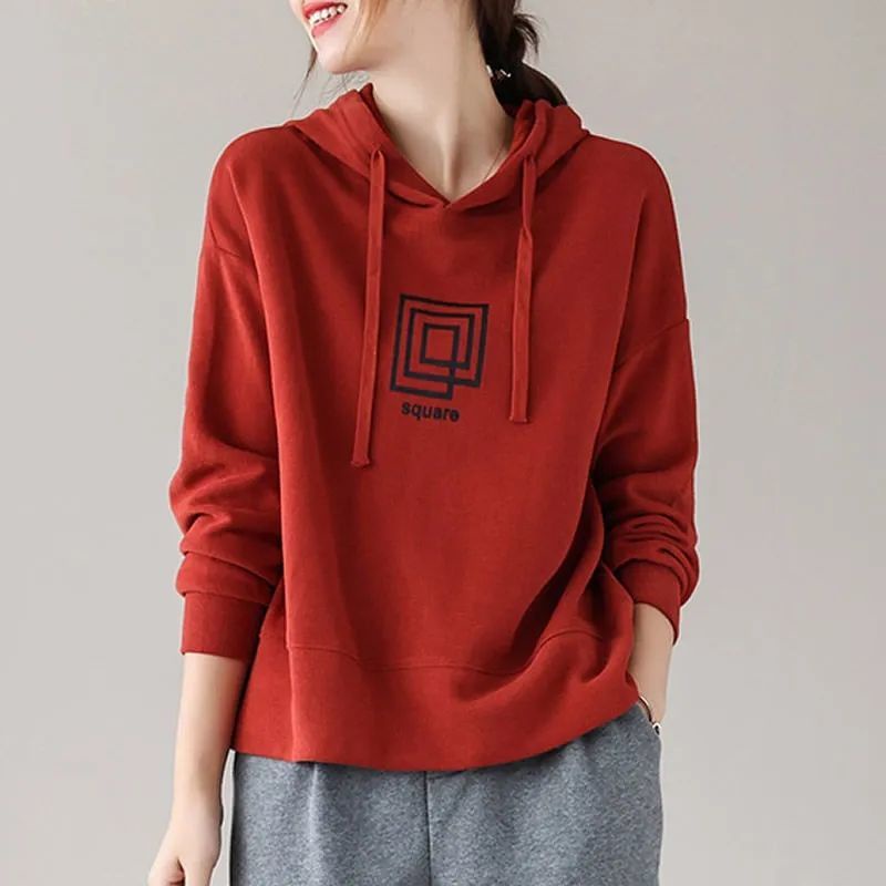 Áo Hoodie Tay Dài Dáng Rộng Phong Cách Hàn Quốc Thời Trang Mới 2022