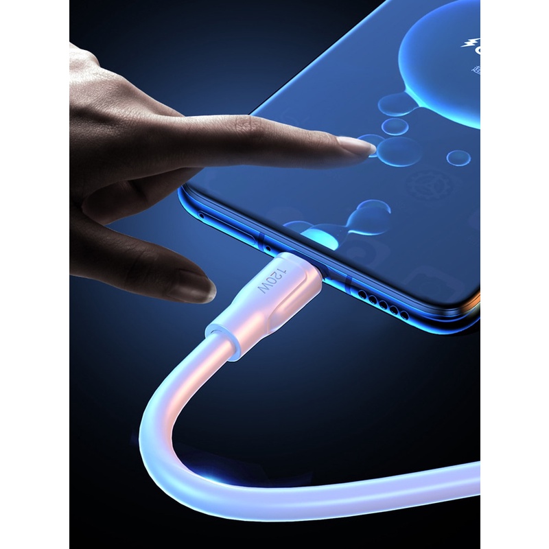 Cáp Sạc Nhanh 120W 6A Cho Huawei Apple Type-c Android