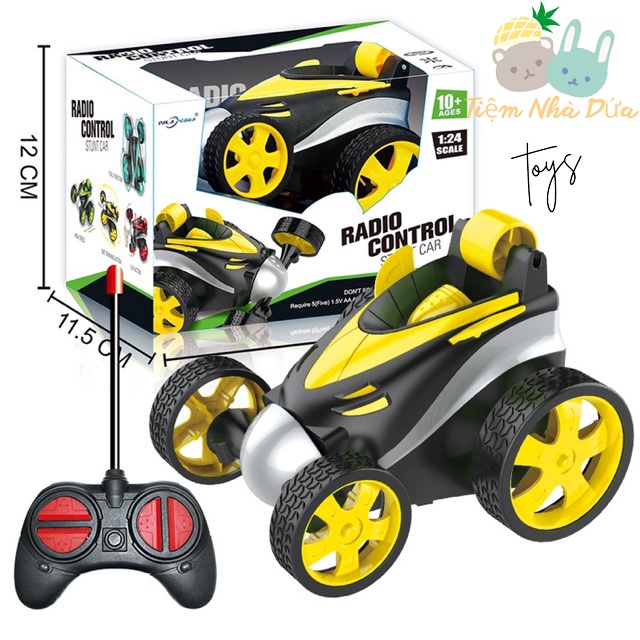 Xe Điều Khiển 4 Chiều Từ Xa, Ô Tô Điều Khiển Từ Xa Xoay 360 Độ, Xe Điều Khiển Stunt Car Nhào Lộn Của Tiệm Nhà Dứa