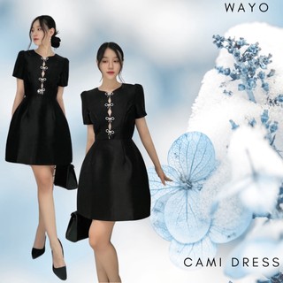 Đầm WAYO phối nút thắt nơ dự tiệc sang trọng