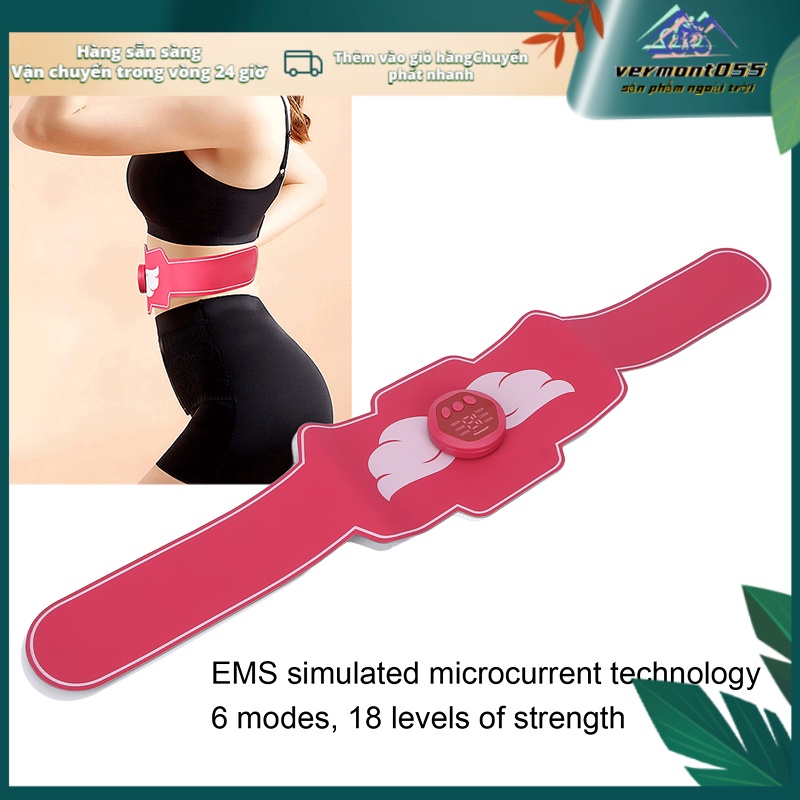 Có thể bán buôn Máy tập cơ bụng thông minh EMS Massage điện Đai săn chắc ABS tích hợp pin Lithium Vermont055 Hàng giao ngay