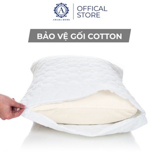Bảo Vệ Ruột Gối Có Khoá Kéo Cotton AMARA - Kích Thước 50x70cm, Mềm Mại, Chống Thấm - Chống Bẩn