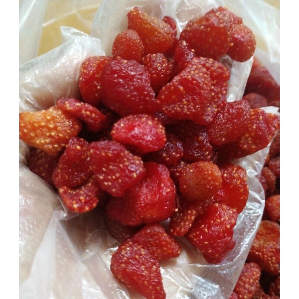 Dâu Tây Sấy Dẻo Không Đường🌺 Trái Cây Sấy Dẻo Nguyên Vị Hoa Quả Sấy Dẻo🌺 Ăn Vặt Dinh Dưỡng