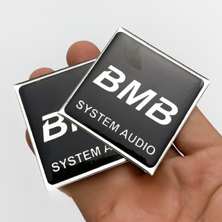 Logo Loa BMB Dán Thùng Loa Vuông 5cm - 2 Tem