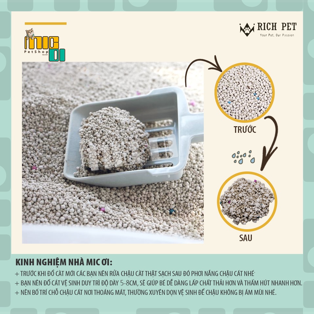 Cát vệ sinh cho mèo EU LITTER siêu tiết kiệm  - Micoi