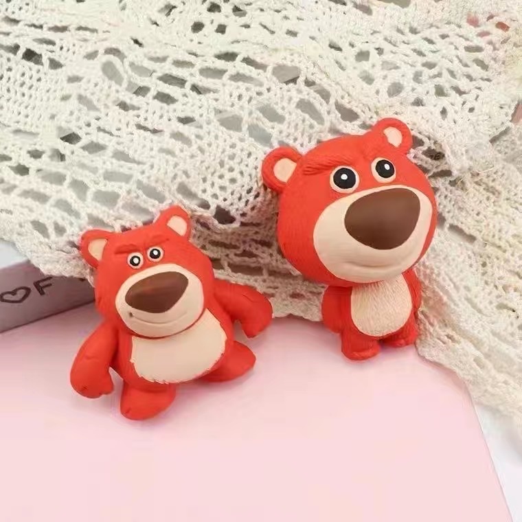 Tô tượng thạch cao gấu dâu 2d size nhỏ