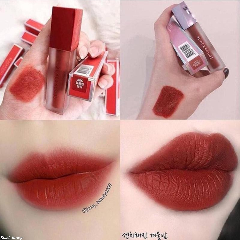 Son Kem Black Rouge Air Fit Velvet Tint Màu A06/A12