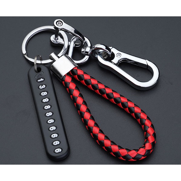 Móc khóa kèm bảng số điện thoại có thể làm quà tặng móc trên balo , túi xách , xe