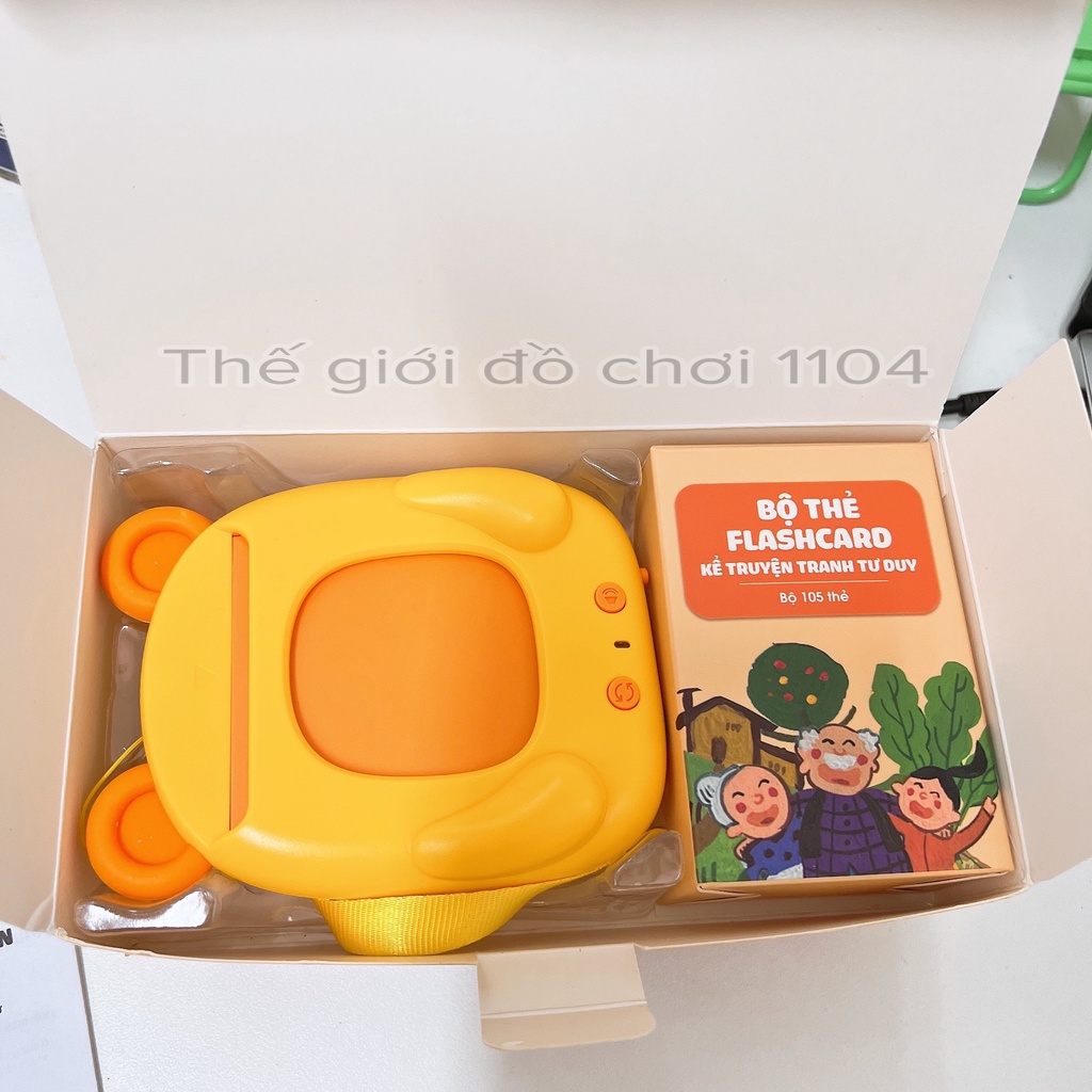 Máy đọc truyện KENNEN - Bộ đọc thẻ cho bé - có Bảo Hành - 105 thẻ - Phát triển tư duy - thegioidochoi1104