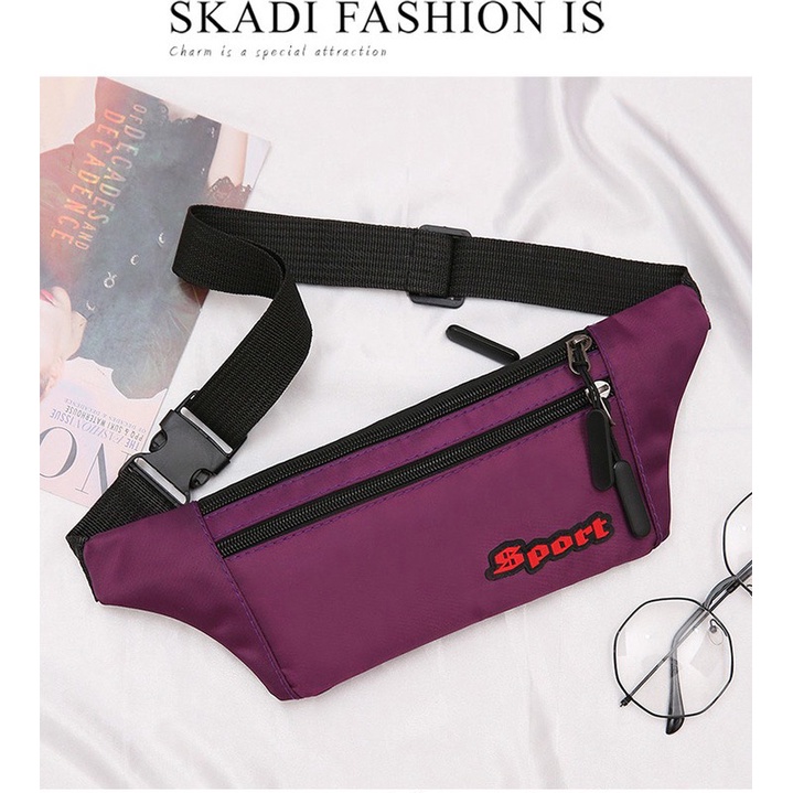 Túi đeo 3 ngăn khóa dày dặn - Thiết kế dẹt, chống thấm nước ( Ảnh thật) | BigBuy360 - bigbuy360.vn