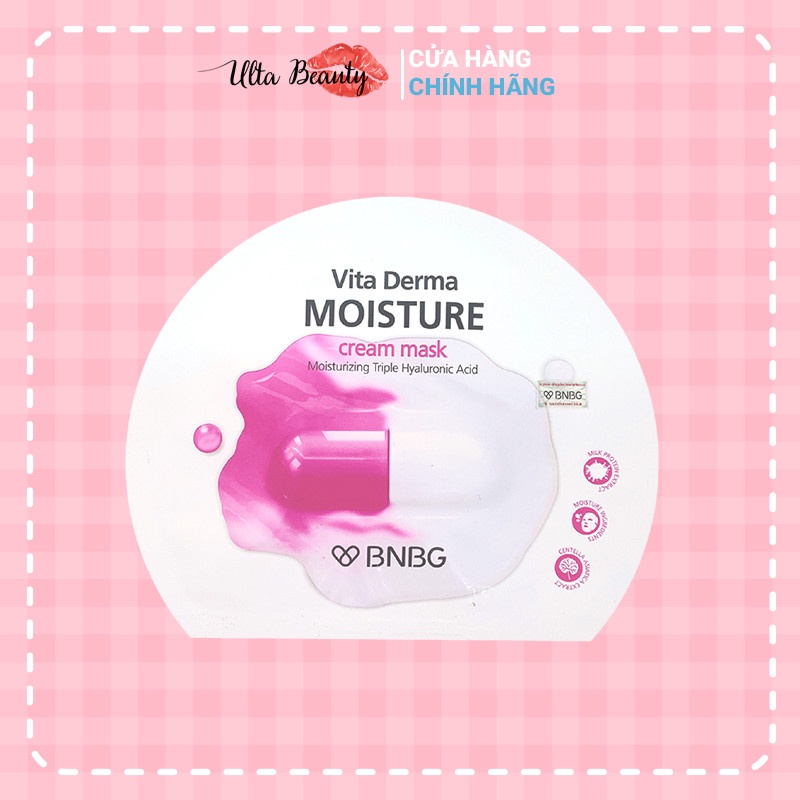 Mặt Nạ Kem Cấp Ẩm Dưỡng Da BNBG Vita Derma Moisture Cream Mask (30ml)