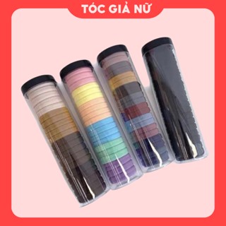 Set 20 Thun Cột Tóc Vải Nhiều Màu Siêu Xinh Cho Nữ