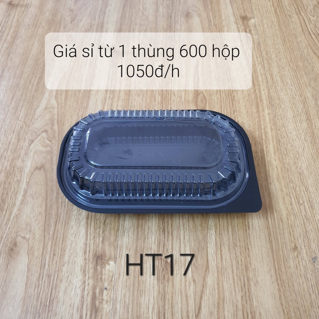 150 Hộp Nhựa Đế Đen HT17