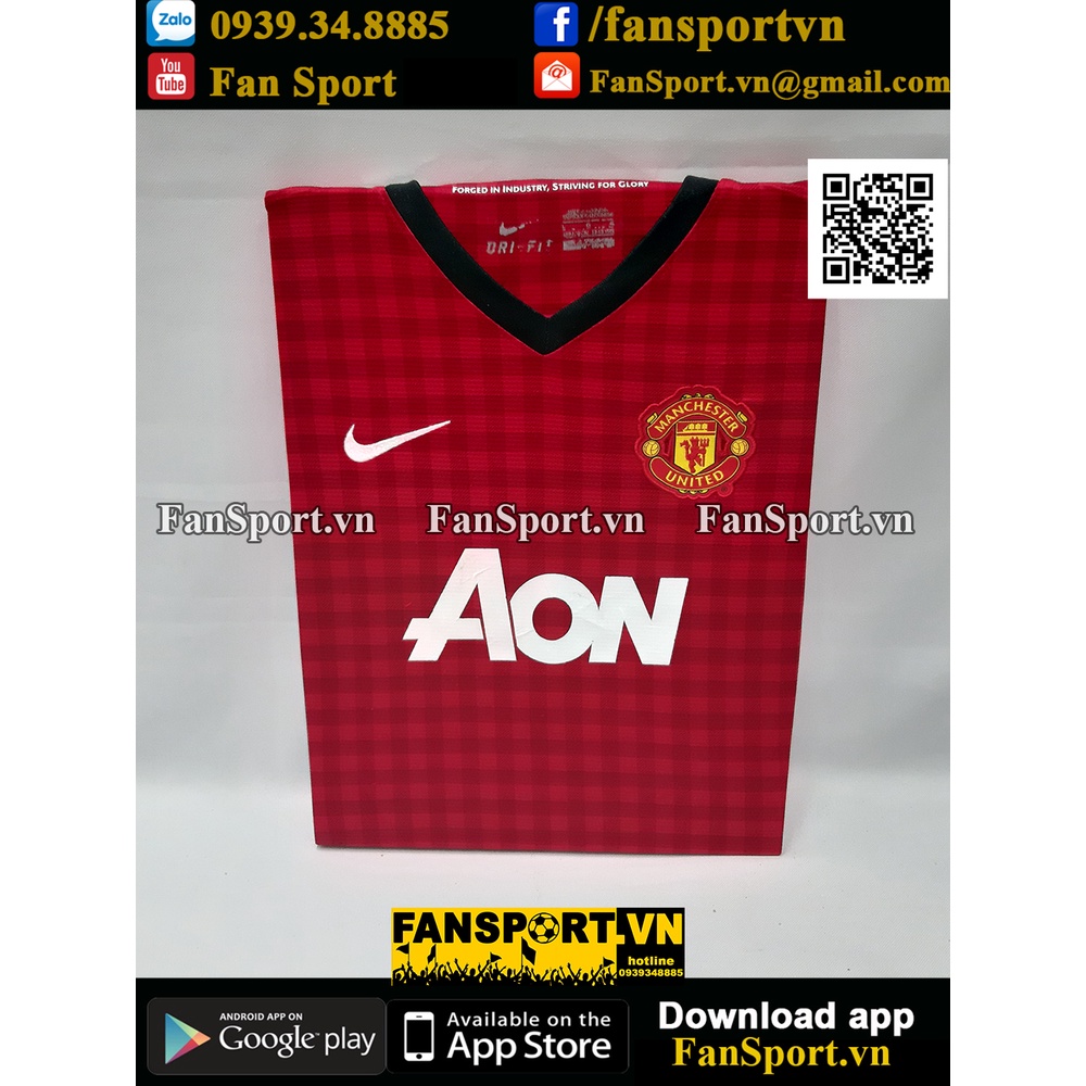 Khung áo đấu bóng đá Manchester United 2012-2013 shirt jersey frame canvas 479266 quà tặng sinh nhật