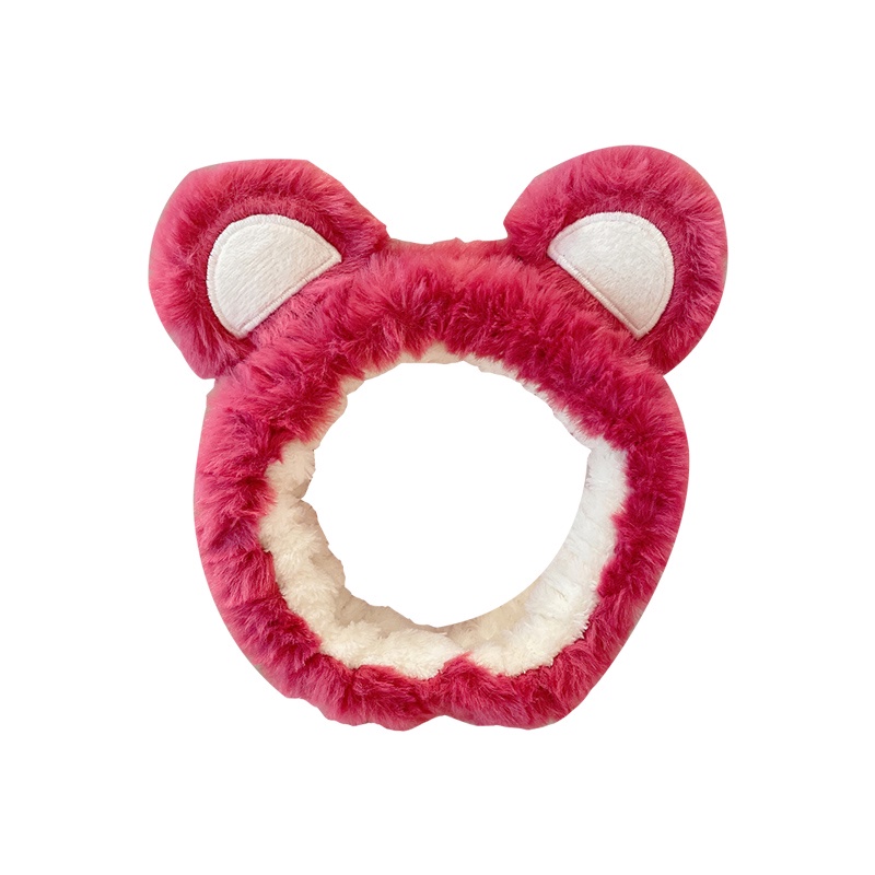 Băng Đô Cài Tóc Rửa Mặt Hình Gấu Hồng Dễ Thương Thời Trang Thu Đông Hàn Quốc 2022