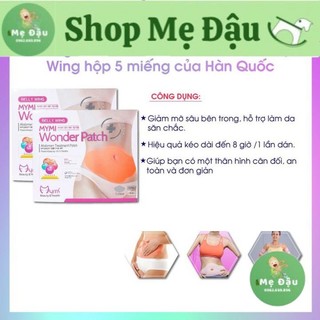 Hộp 5 miếng dán tan mỡ bụng hàn quốc Mymi Wonder Patch