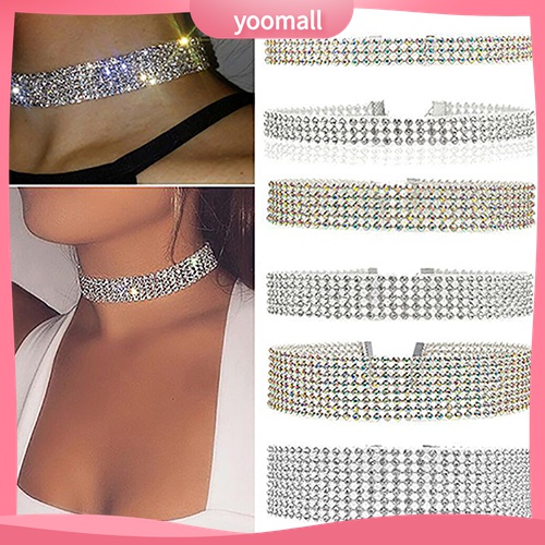 Vòng Cổ Choker Đính Đá Sang Trọng Thời Trang Cho Nữ