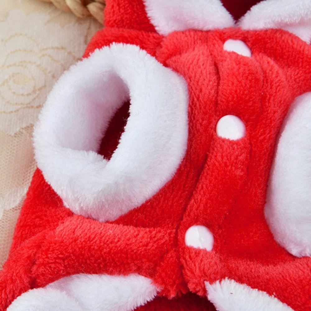 Bộ Áo Liền Quần Hình Ông Già Noel / Người Tuyết Bằng Vải Lông Cừu Cho Thú Cưng