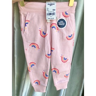 Quần Nỉ Bé Gái Dư Xịn, Quần Jogger OshKosh Bé Gái Dư Xịn Size 9M-14Y