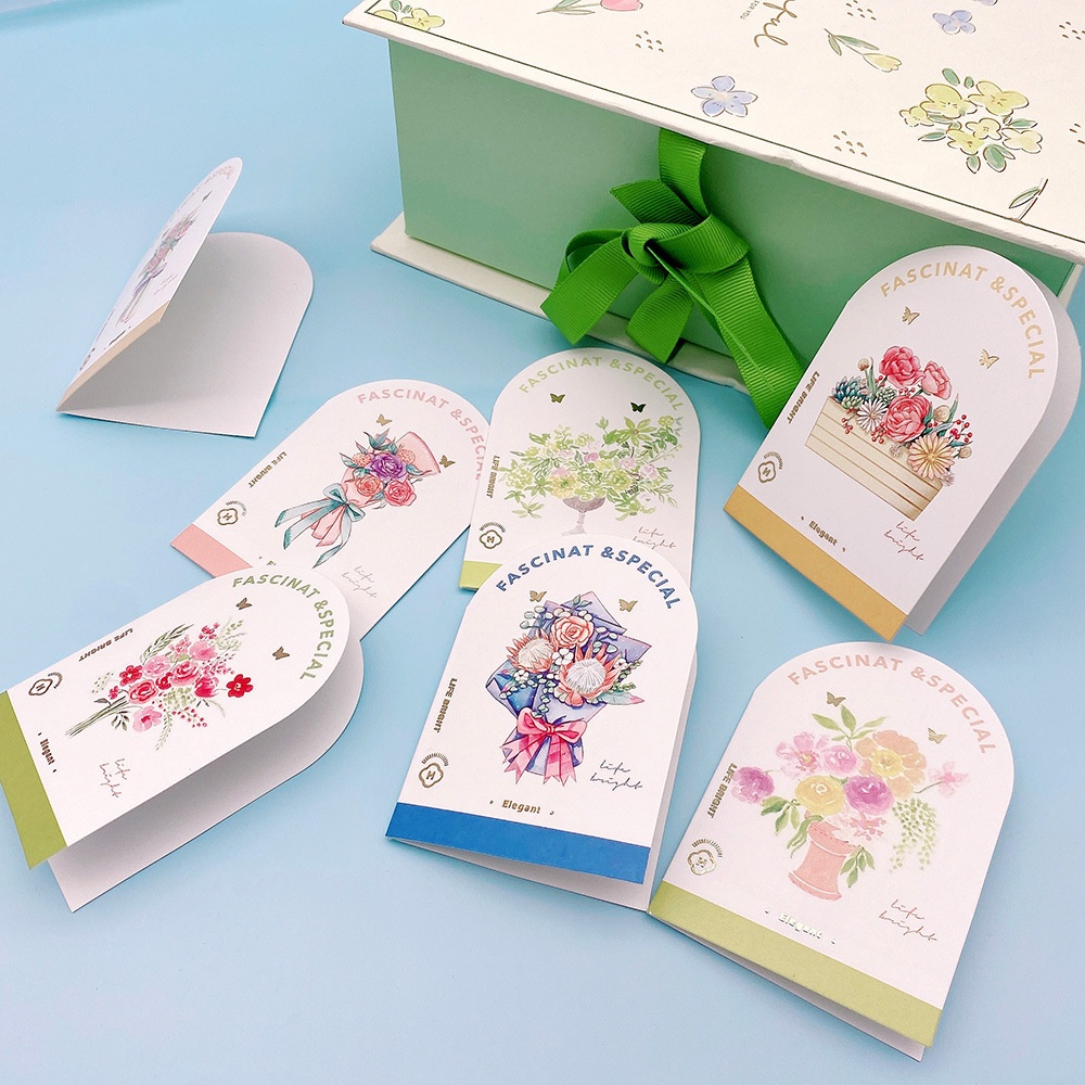 Thiệp hoa 2023, tặng sinh nhật, thiệp trang trí, kích thước 6*9cm