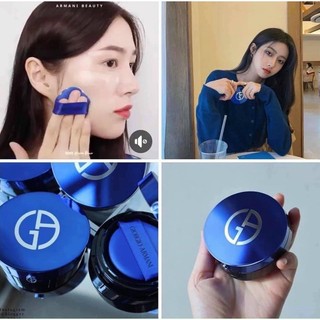 Phấn nước Cushion Giorgio Armani xanh cao cấp - Designer Essence In Balm Mesh Cushion Foundation
