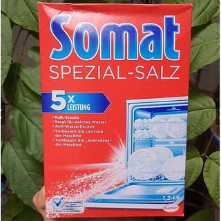 Muối rửa bát Somat 1,2 kg+ Tặng 1 viên rửa bát