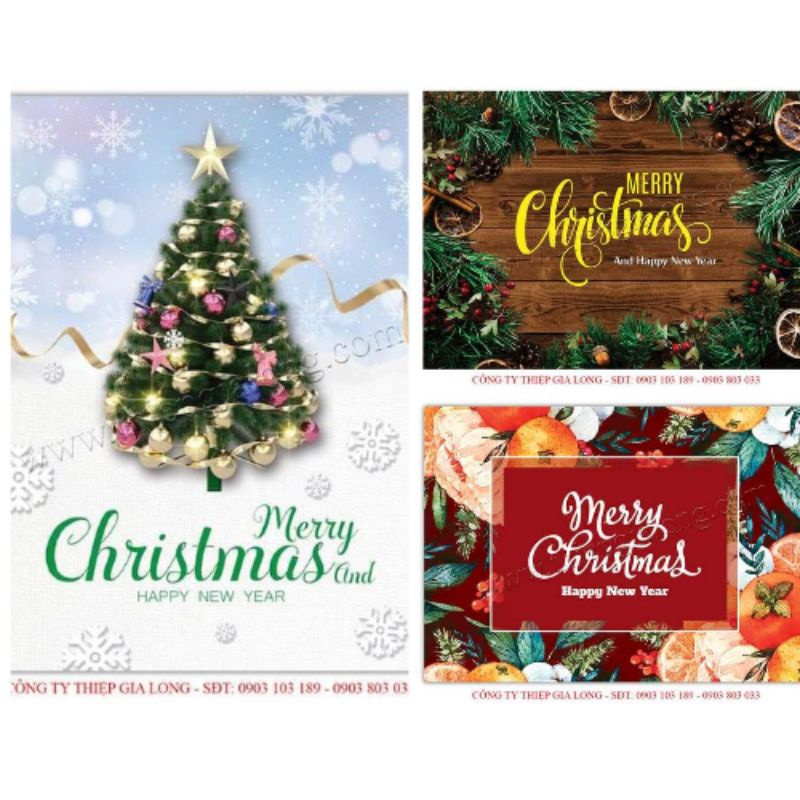 Thiệp Giáng Sinh Noel (Mẫu Ngẫu Nhiên)