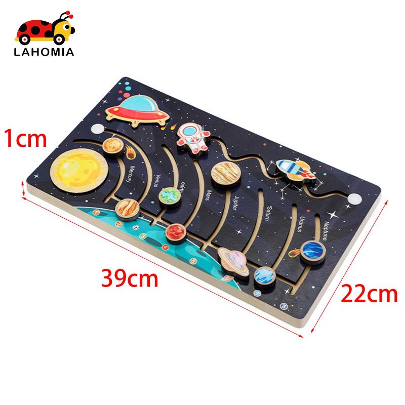LAHOMIA Đồ chơi xếp hình hành tinh phong cách montessori học tập về khoa học dành cho trẻ em