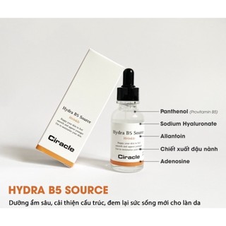Cấp ẩm hồi phục da Ciracle B5 Serum/Cream