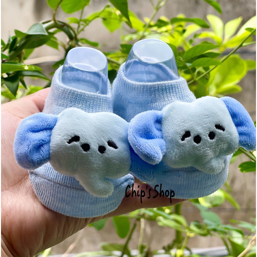 Tất 3D vớ sơ sinh hình thú và trái cây dễ thương cho bé. Tất thú chống trơn trượt