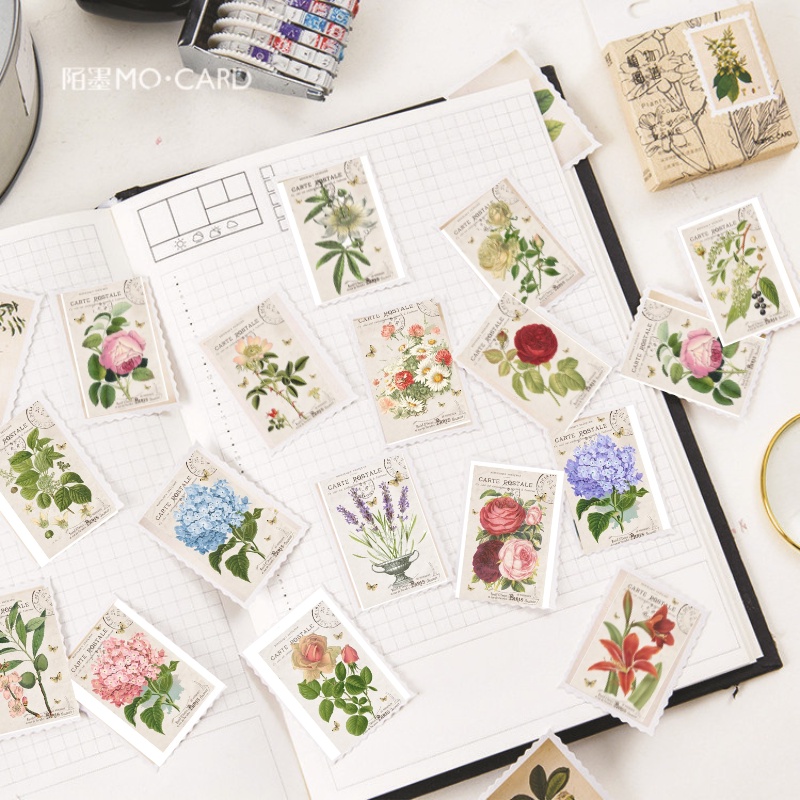 Set 16 Sticker Tem Thư Dán Trang Trí Planner