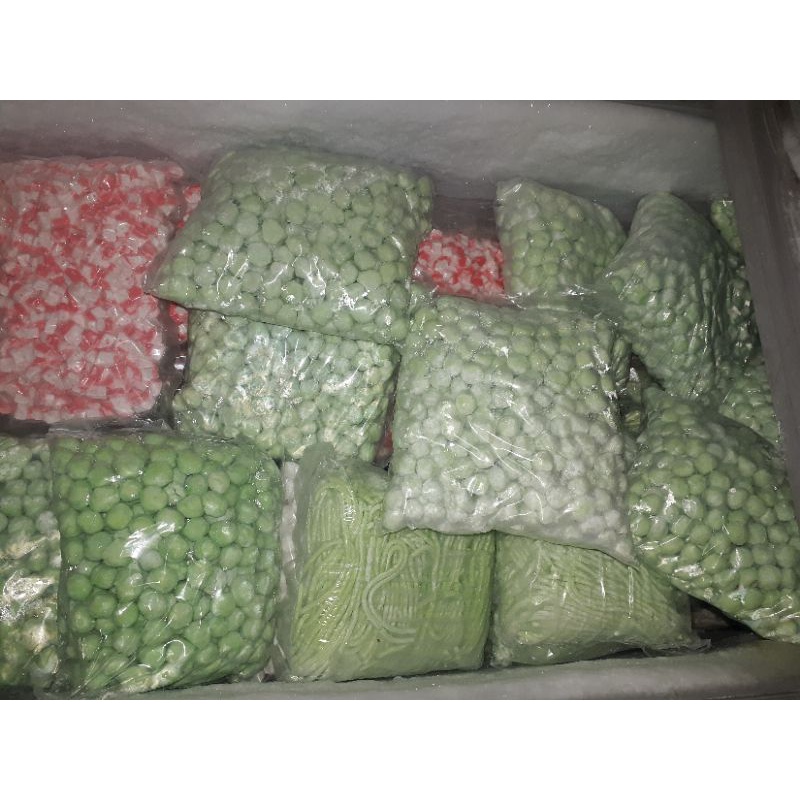 Trân châu dừa màu xanh 1kg