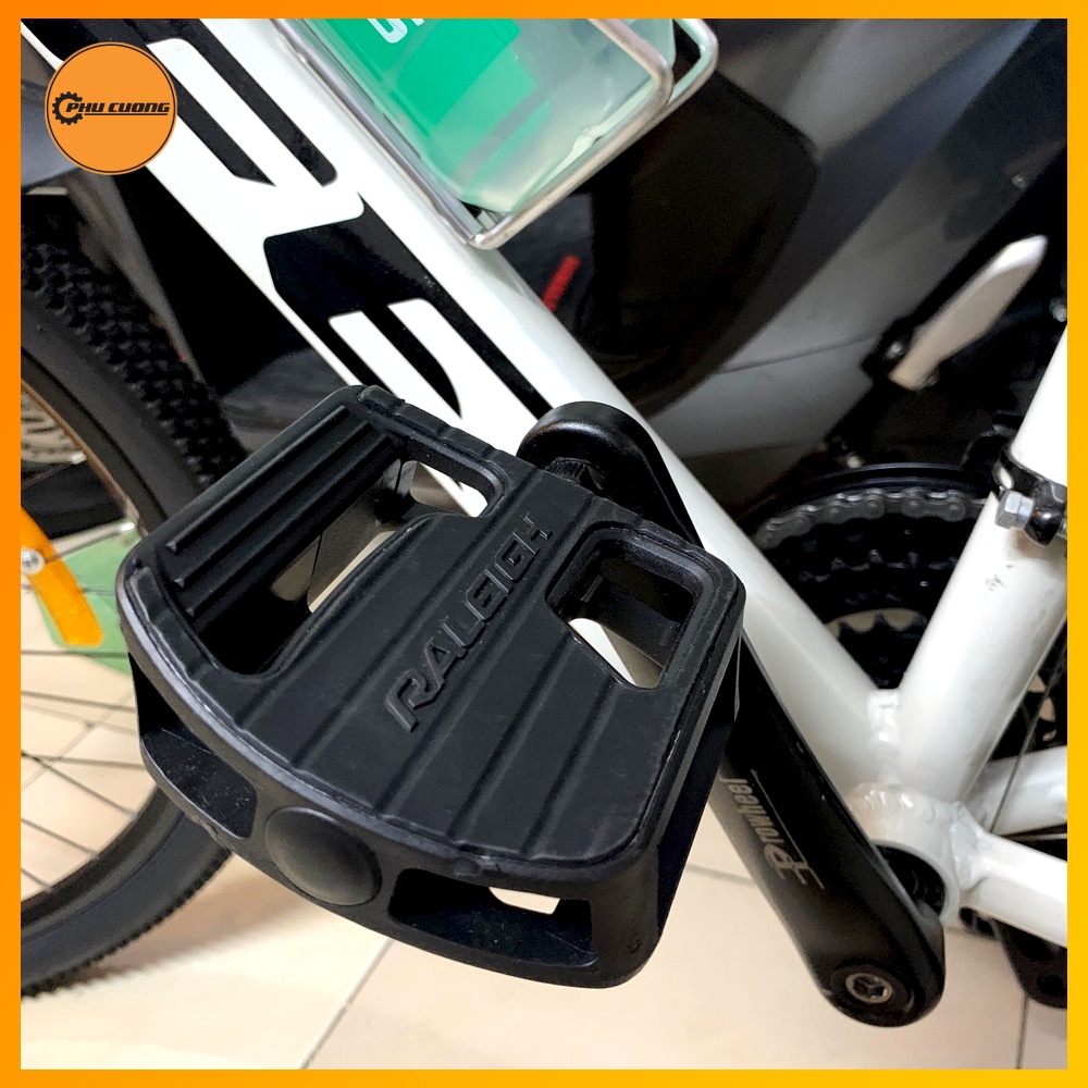 Bàn Đạp [ Pedals ] Xe Đạp Thể Thao Raleigh Bọc Đệm Hoàn Toàn - Đạp Cực Êm &amp; Mượt, Tích Hợp Chức Năng Chống Trượt