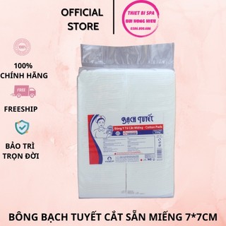 [Túi 0,5kg] 📣📣📣 Bông Bạch Tuyết Cắt Sẵn Miếng 7*7Cm Dùng Lau Mặt, Tẩy Trang Trong Spa