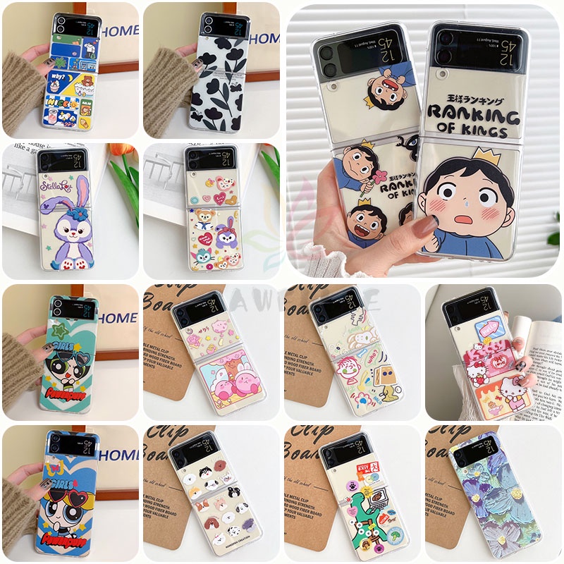 Ốp Điện Thoại Nắp Gập Trong Suốt Chống Sốc Hình Thỏ Dễ Thương Cho Samsung Galaxy Z Flip 4 Z Flip 3 Z Flip 4 Z Flip 3 Flip 3