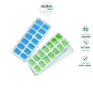 Khay đá Silicon có tích hợp nắp đậy 14 ô tiện dụng phù hợp với kích thước của mọi tủ lạnh
