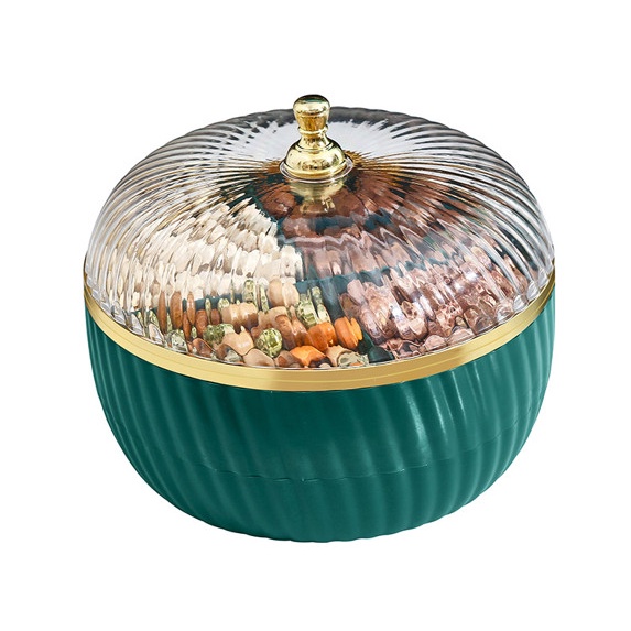 Khay Đựng Mứt Tết, hộp đựng bánh kẹo Xoay 360 Độ Hiện Đại Sang Trọng