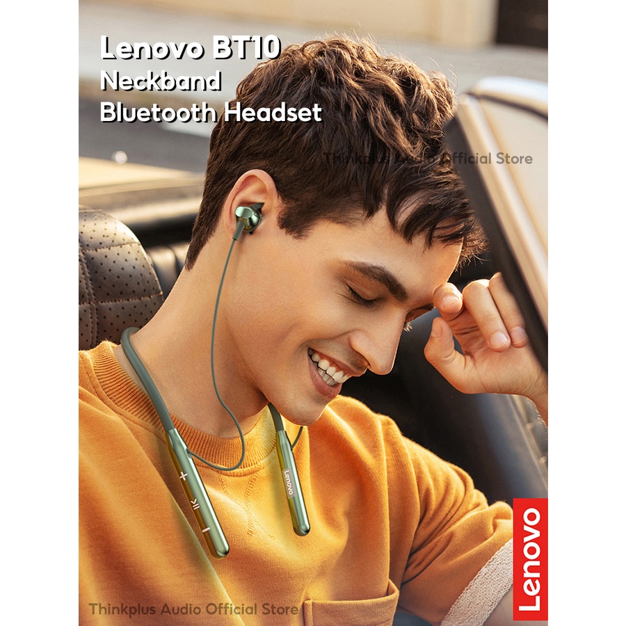 Tai nghe đeo cổ thể thao LENOVO BT10 TWS bluetooth có micro
