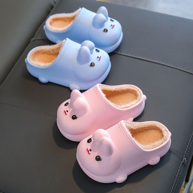 Giày Cotton Chống Trượt Không Thấm Nước Giữ Ấm Hình Thỏ Dễ Thương Phong Cách Mới 2022 Cho Mẹ Và Bé