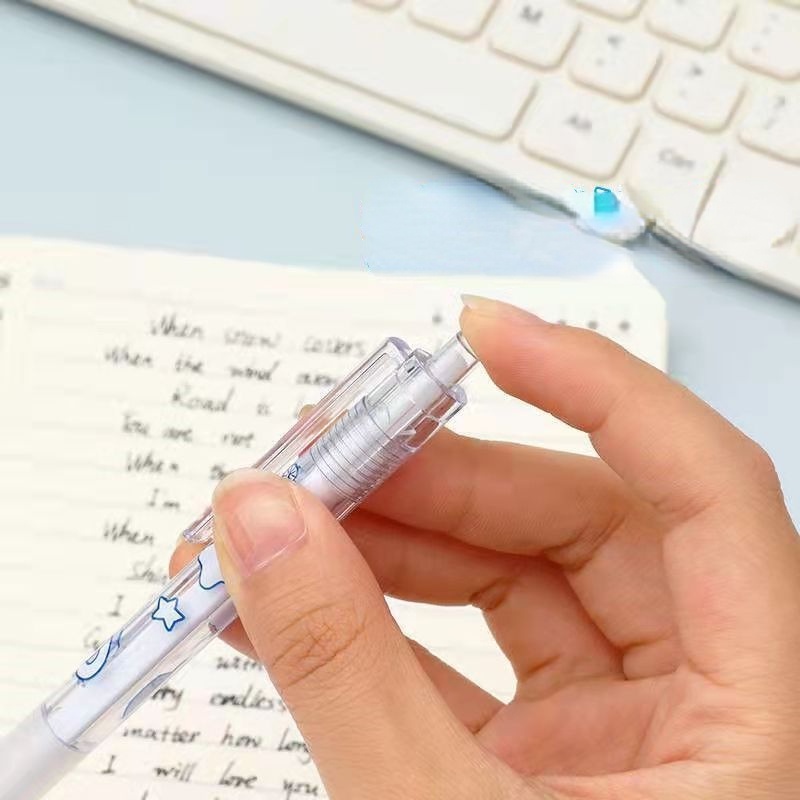 Dao dọc giấy, dao chiết Washi Tape hình Gấu dễ thương - dạng bút bấm