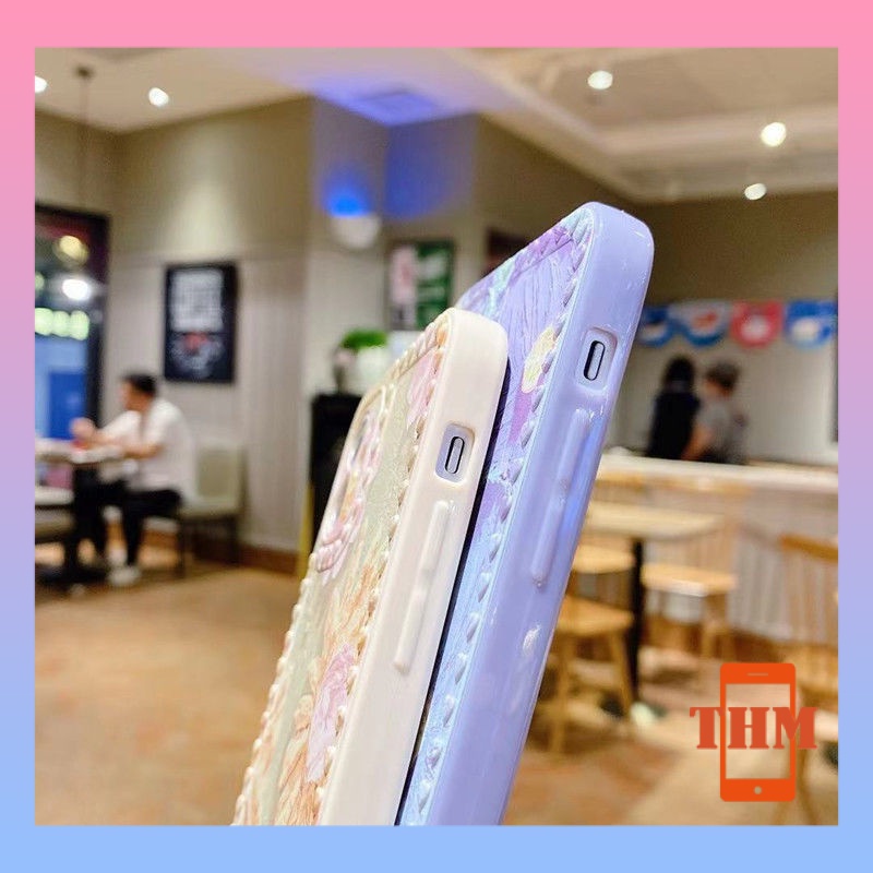 Ốp Điện Thoại canvas Hình Hoa Cho iphone 6/6plus/6s/6splus/7/7plus/8/8plus/x/xr/xs/11/12/13/pro/max/plus/promax/-3024