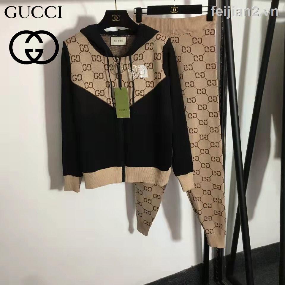Set Áo Cotton Tinh Khiết Gucci Mùa Thu Mới Có Sẵn Hàng!