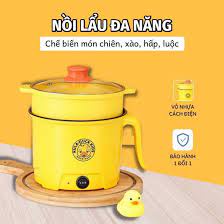CA NẤU MÌ CẦM TAY - NỒI LẨU MINI VỊT VÀNG - NỒI CƠM ĐA NĂNG SIÊU TIỆN LỢI 1.8L VỚI 2 NẤC NHIỆT DỄ DÀNG ĐIỀU CHỈNH - Đa N