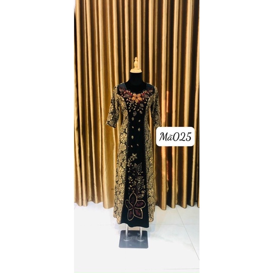 ĐẦM DẠ HỘI TRUNG NIÊN THUN KIM SA M025