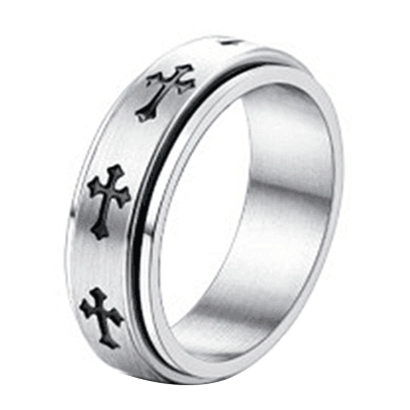 Nhẫn Cưới Thép Titan Chống Lo Lắng Size 6-12