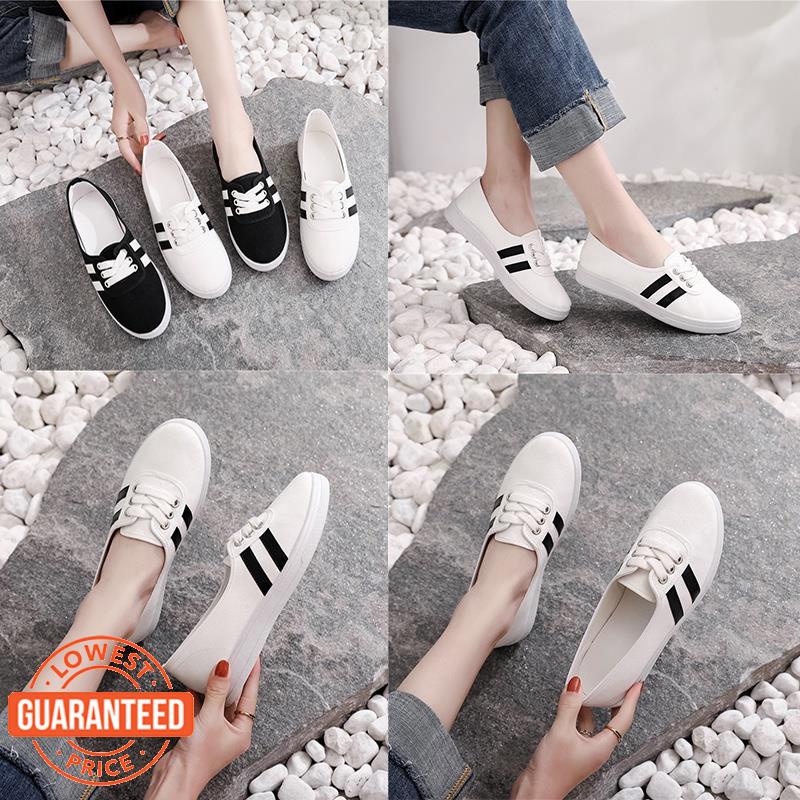Pim Hàng Sẵn Sàng⭐️Giày Thể Thao Vải Bạt Phong Cách Ulzzang Hàn Quốc Thời Trang Mùa Thu Dành Cho Nữ Size 30-40 XZ29933