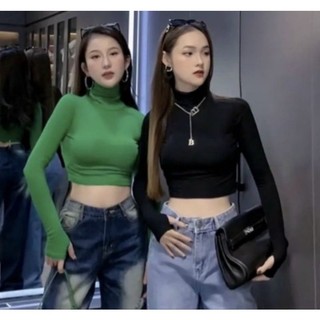 Áo thun body cổ lọ tay Xỏ Ngón cá tính mới nhất🔥